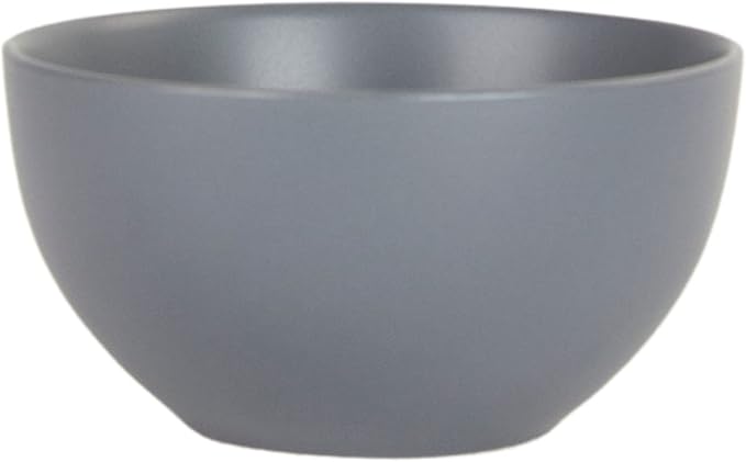 10 Strawberry Street Wazee Matte 5.5"/16oz Cereal Bowl, Set of 6, Charcoal Gray - Image 4