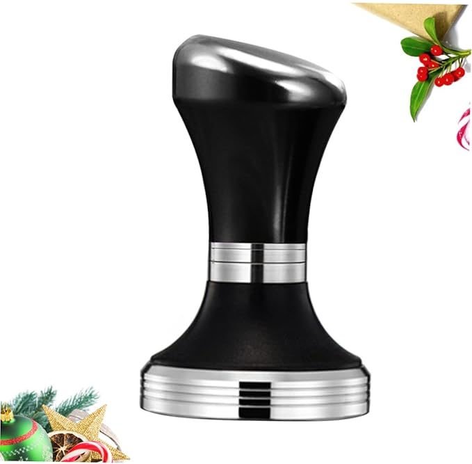 Stainless Steel Coffee Tamper Adjustable Espresso Pressing Hammer Coffee Bean Press Tool for Home Cafe Bar Use with Corrosion-resistant Construction