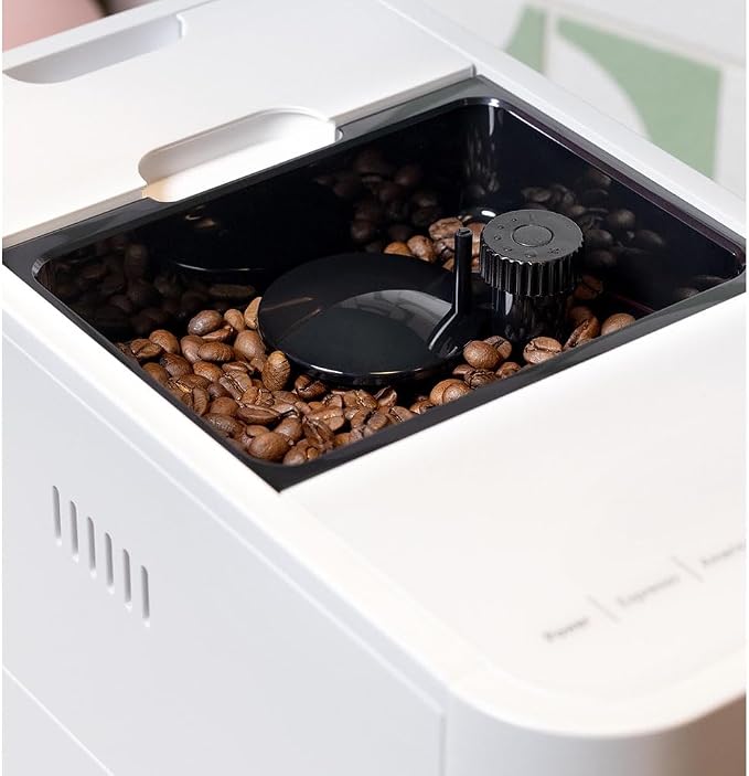 Cafe Affetto Automatic Espresso Machine & Milk Frother with Built In & Adjustable Espresso Bean Grinder, One-Touch Brew in 90 Seconds, Wifi & Smart Connected, Removable 1.2L Water Tank, Matte White - Image 6