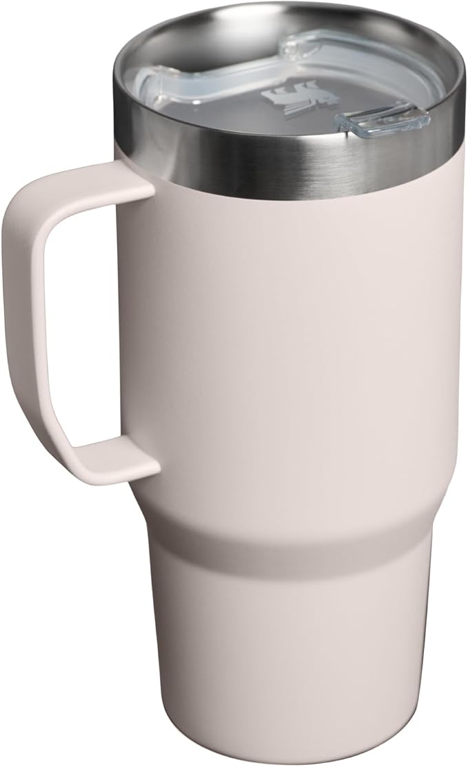 STANLEY The Everyday Suburban Mug | 24 oz | Drink Through Lid | Cup for Coffee, Tea and Drinks | Insulated Stainless Steel Coffee Mug | BPA-Free | Rose Quartz - Image 3