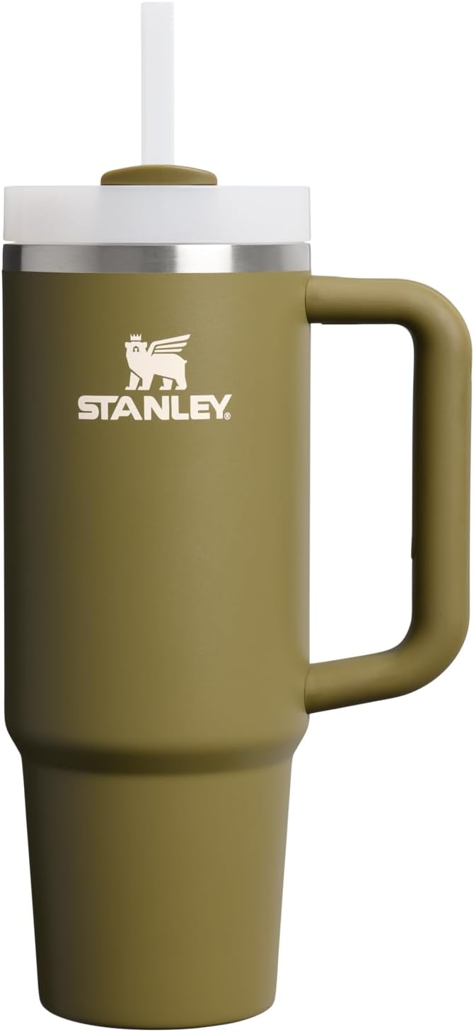 STANLEY Quencher H2.0 Flow State Tumbler, 30 oz, Thyme | Handle and Straw | 3-Position Lid | Cup Holder Compatible for Travel | Insulated Stainless Steel Cup | BPA-Free by Unknown