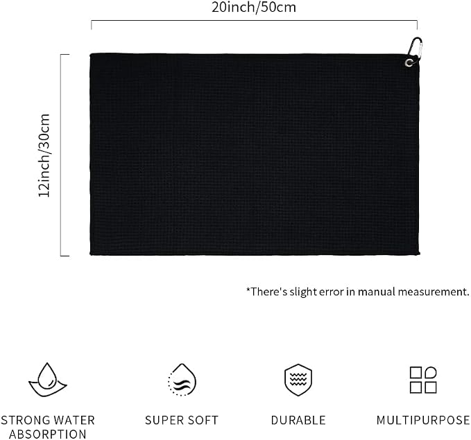 watchget Barista Towel 4 Pack (12"x20"), Black - Image 2
