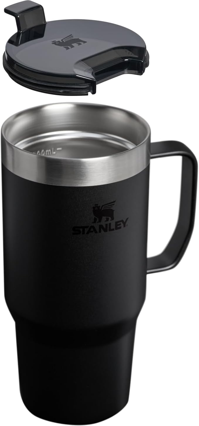 STANLEY The Everyday Suburban Mug | 24 oz | Drink Through Lid | Cup for Coffee, Tea and Drinks | Insulated Stainless Steel Coffee Mug | BPA-Free | Black 2.0 - Image 2