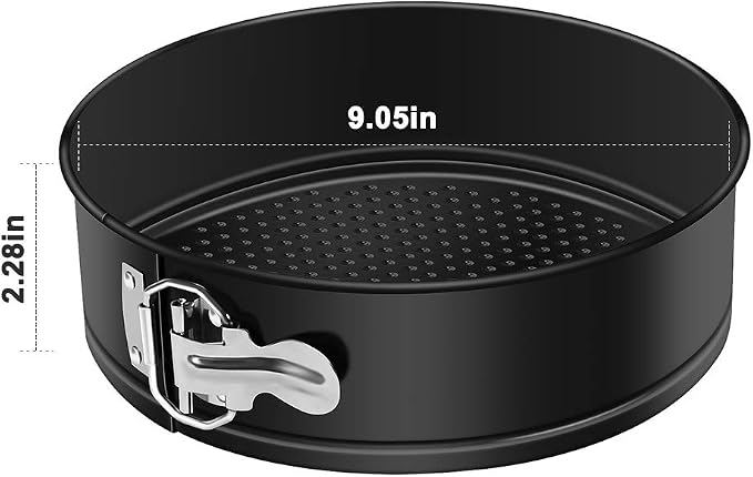MASSUGAR 9 Inch Springform Pan Nonstick - Cheesecake Pan with Removable Bottom/Leakproof - Round Cake Pan with 50 Pcs Parchment Paper Liners - Fits 6 Qt 8 Qt Pressure Cooker - Image 7