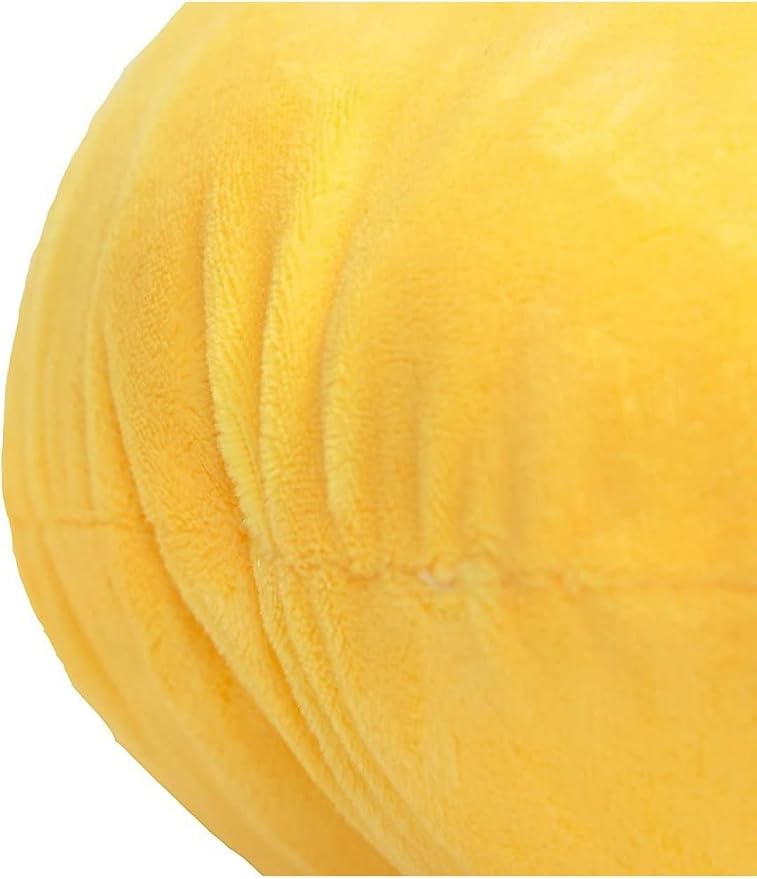 EvZ Official Certified Tongue Out Plush Pillow - 32cm Large Soft Winking Face Emoticon Cushion - Funny Playful Decorative Stuffed Toy for Pranksters, Kids Room & Silly Gift (Yellow) - Image 2