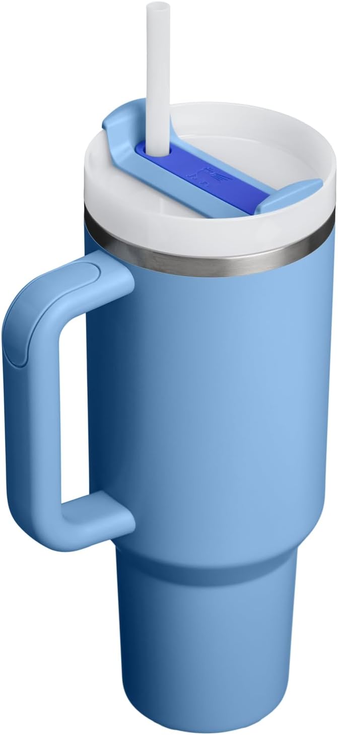 STANLEY Quencher H2.0 Flow State Tumbler, 40 oz, Blue Sky | Handle and Straw | 3-Position Lid | Cup Holder Compatible for Travel | Insulated Stainless Steel Cup | BPA-Free - Image 3