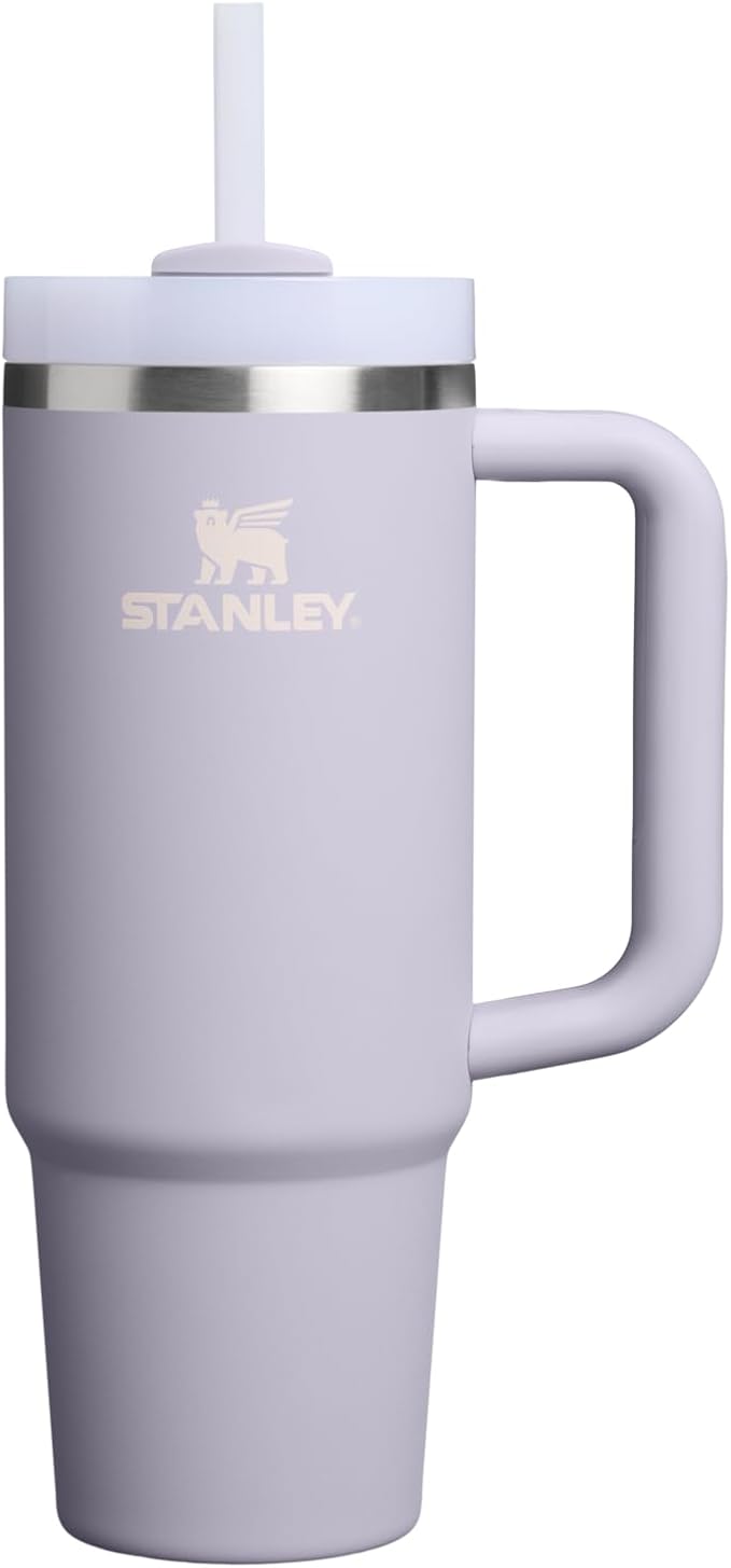 STANLEY Quencher H2.0 Flow State Tumbler, 30 oz, Purple Dust | Handle and Straw | 3-Position Lid | Cup Holder Compatible for Travel | Insulated Stainless Steel Cup | BPA-Free by Unknown
