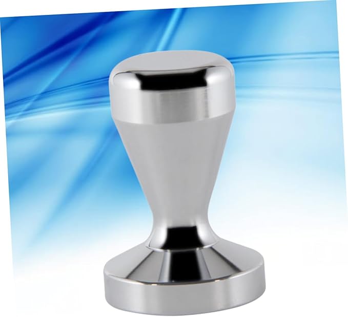Luxshiny Professional Stainless Steel Coffee Tamper with Flat Base for Even Espresso Grounds Pressing Ergonomic Grip for Easy Tamping and Cleaning for Enhanced Coffee Extraction