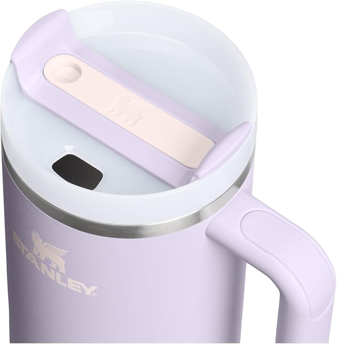 STANLEY Quencher H2.0 Flow State Tumbler, 40 oz, Purple Dust | Handle and Straw | 3-Position Lid | Cup Holder Compatible for Travel | Insulated Stainless Steel Cup | BPA-Free - Image 2