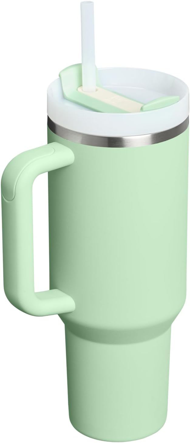 STANLEY Quencher H2.0 Flow State Tumbler, 40 oz, Pistachio | Handle and Straw | 3-Position Lid | Cup Holder Compatible for Travel | Insulated Stainless Steel Cup | BPA-Free - Image 3