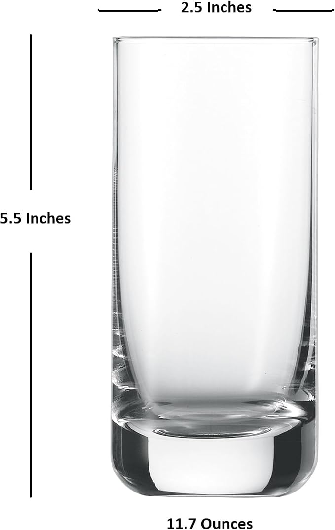 Schott Zwiesel Tritan Crystal Glass Convention Barware Collection Beer Tumbler/Long Drink Cocktail Glass, 11.7 oz , Set of 6 - Image 5