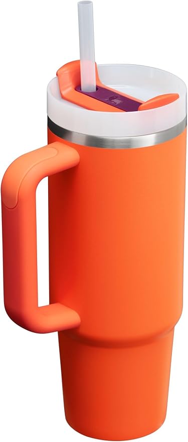 STANLEY Quencher H2.0 Flow State Tumbler, 30 oz, Tigerlily Plum | Handle and Straw | 3-Position Lid | Cup Holder Compatible for Travel | Insulated Stainless Steel Cup | BPA-Free - Image 2