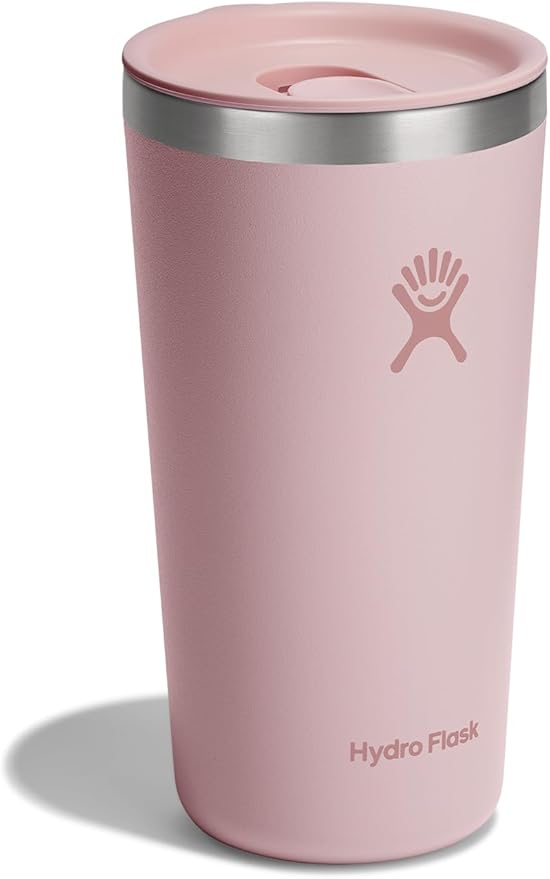 Hydro Flask All Around Tumbler Press-in Lid, Insulated Travel Mug, Stainless Steel Coffee Cup 20 Oz Trillium Pink - Image 2