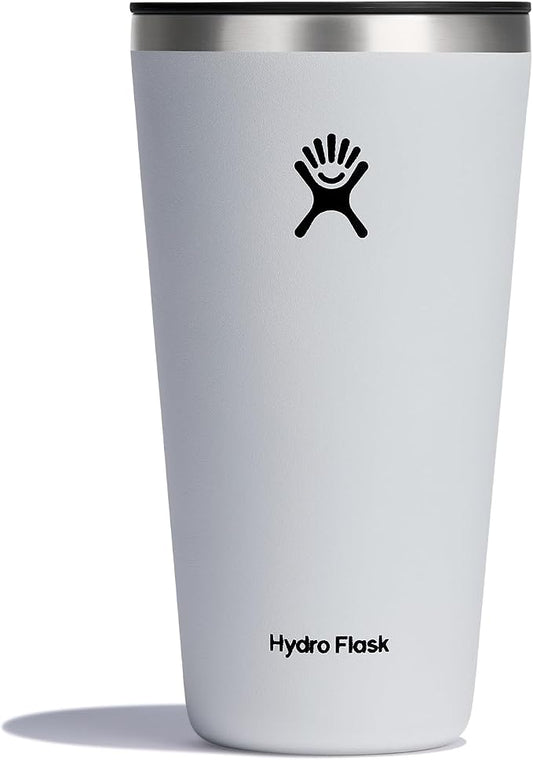 Hydro Flask All Around Tumbler Press-in Lid, Insulated Travel Mug, Stainless Steel Coffee Cup 28 Oz White by Unknown