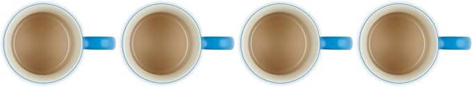 Le Creuset Stoneware Vancouver Mug, Set of 4, 14 oz. each, Marseille - Image 4