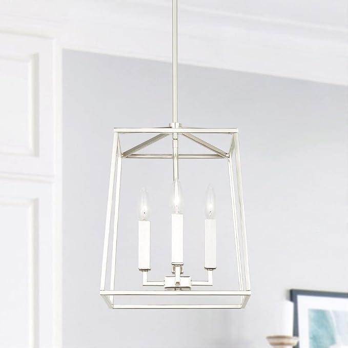 Capital Lighting 537641MB Thea Lantern Foyer Pendant, 4-Light 240 Total Watts, 15" H x 12" W, Matte Black - Image 8