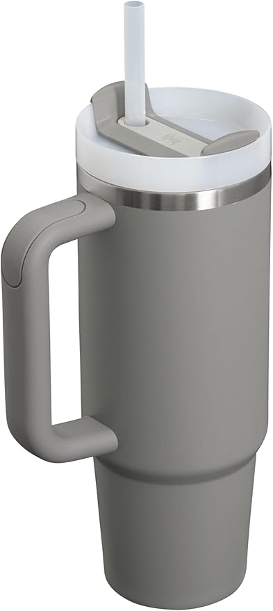 STANLEY Quencher H2.0 Flow State Tumbler, 30 oz, Stone | Handle and Straw | 3-Position Lid | Cup Holder Compatible for Travel | Insulated Stainless Steel Cup | BPA-Free - Image 2