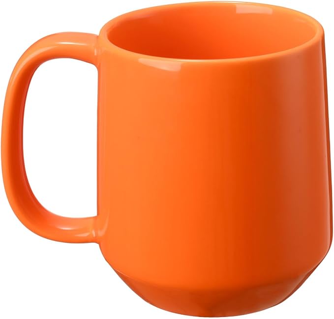 Miicol Ceramic Coffee Mug, 16 oz Large Coffee Cup, Tea Mug with Handle, Flat Bottom Mug for Men, Women, Office, Microwave and Dishwasher Safe, Multi-Color, Sun Orange by Miicol