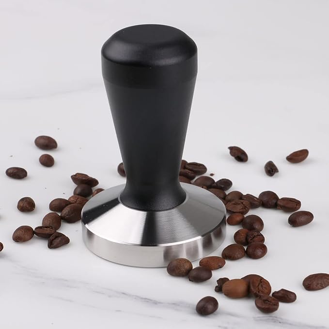 Stainless Steel Coffee Tamper 53mm Barista Espresso Base Coffee Bean Press