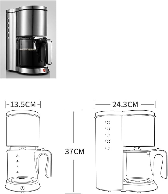 Automatic Coffee Machine Dual-Use Bean and Powder Maker, Large Capacity Stainless Steel for Brewing Coffee and Tea - Image 3