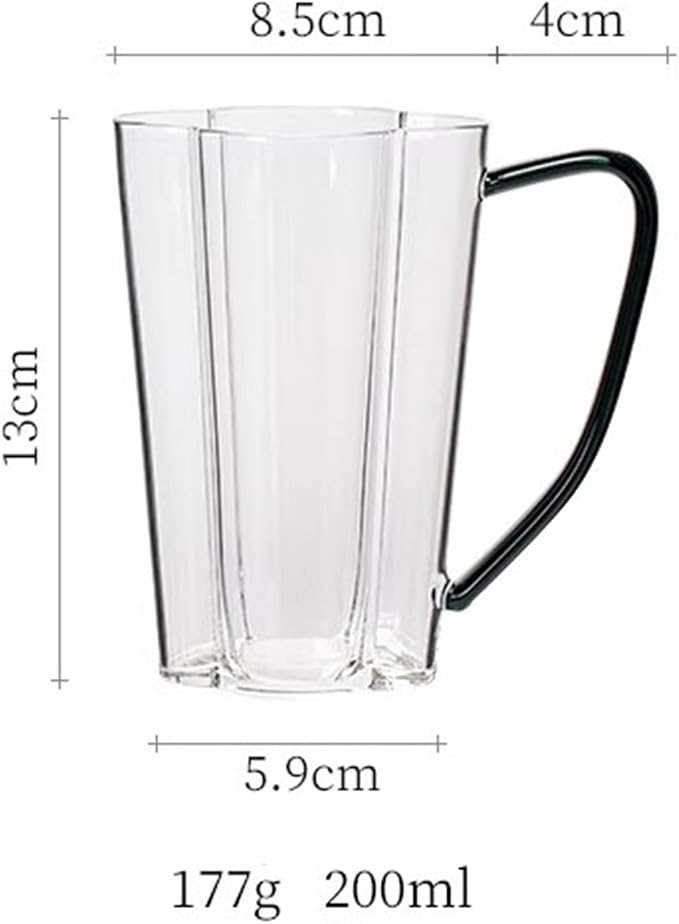 drinking glassware Transparent Glass Cup Household Water | Large Capacity Office Tea Cup - Image 2