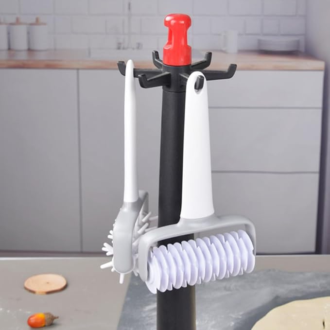 UKCOCO 2pcs Pastry Lattice Wheel Pizza Roller Dough Cutter Tool for Baking Bread and Pizza White Pp Material Easy to Clean Waterproof Kitchen Gadget - Image 3
