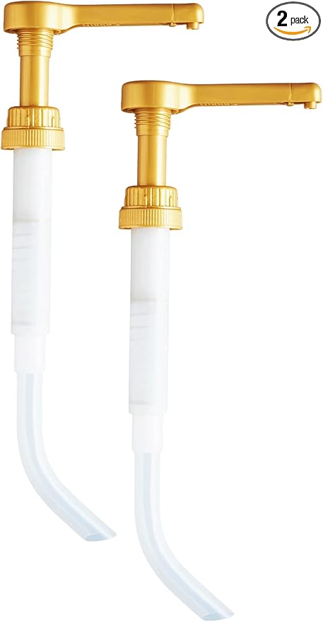 Sauce Pump Dispenser for Torani 64 Ounce Bottles (Pack of 2)