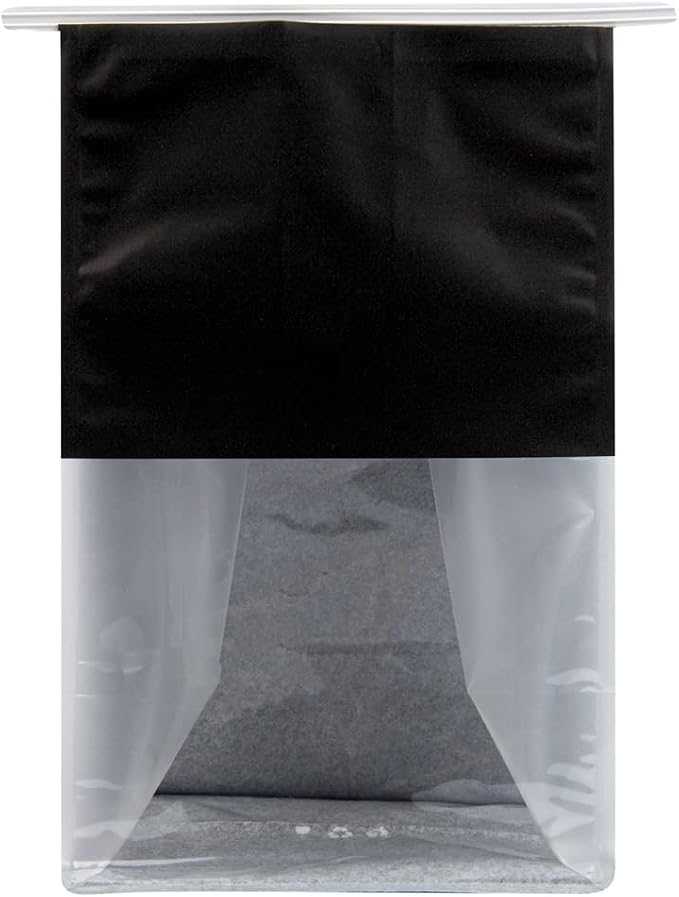Restaurantware Black Paper Cotton Tin Tie Bag, 100 Pack - Image 13