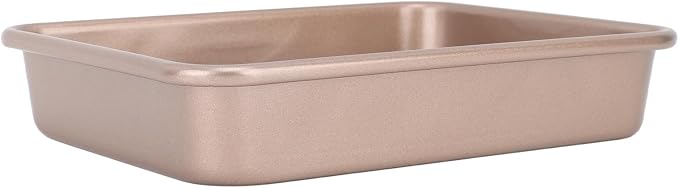 Zerodis Baking Cookie Sheets Baking Trays Rectangular Sheet with Even Heat Distribution for Cakes Pastries Carbon Steel Pan Non Stick Oven Tray Carbon Steel (Small Rectangular) - Image 3