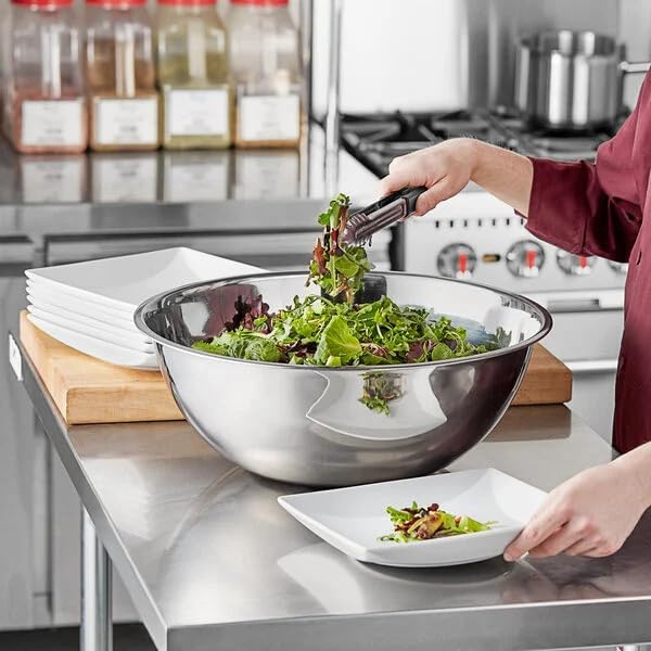 Stainless Steel 20 QT Mixing Bowl | Home & Commercial Quality | Flat Bottom | Cooking, Baking, Meal Prep [1PK]