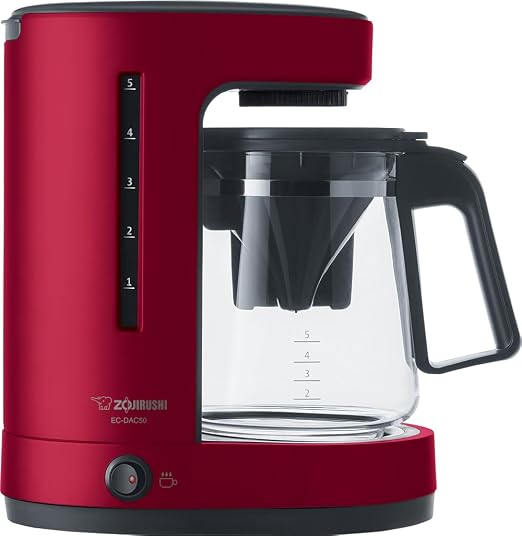 Zojirushi EC-DAC50RA ZUTTO Coffee Maker 5 Cups, Red, PFAS-free | PFAS-free by Unknown