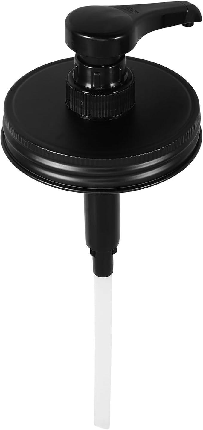 Reusable Mason Jar Syrup Pump Dispenser Replacement for Syrup Bottles Bottle Dispenser Pump for Honey Condiments and Kitchen Use Easy to Install and Lightweight