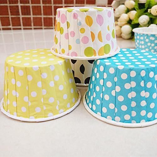 1000-Pack Random Colorful Baking Cup, Dots/Stripes, Standard - Image 7