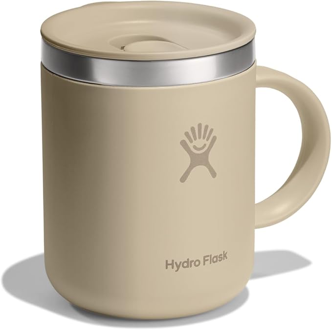 Hydro Flask Coffee Mug – Insulated Stainless Steel, Non Spill, Leak Resistant Travel Mug 12 Oz Oat Tan - Image 2
