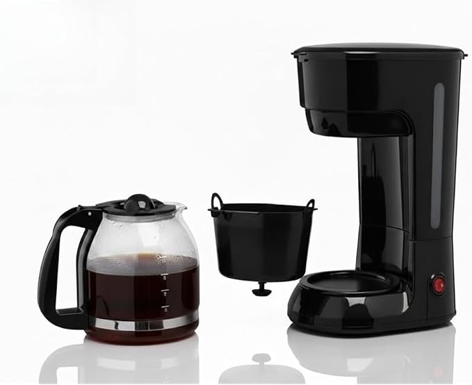 Coffee Makers, 12-Cup Coffee Machines with Reusable Filter | Removable Filter Basket, Keep Hot(Black) - Image 2