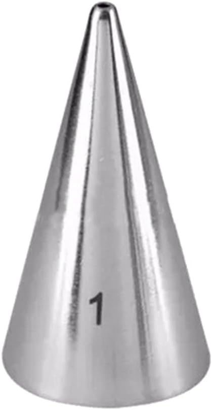 FantasyDay 7-piece Stainless Steel Piping Tips Piping Nozzles Cake Cookies Cupcake Icing Decorating Supplies Decorating Kits Frosting Icing Tips Baking Set Tools (Round Tip) #2