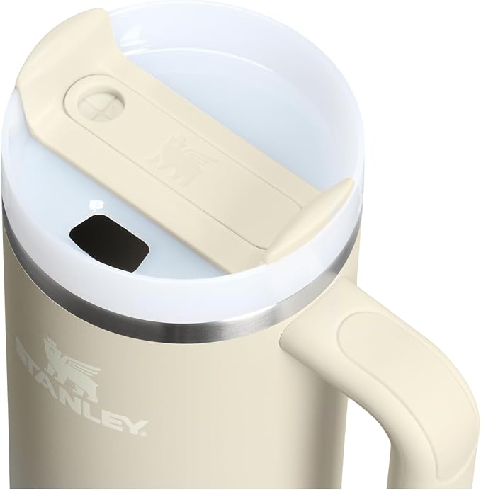 STANLEY Quencher H2.0 Flow State Tumbler, 30 oz, Toasted Almond | Handle and Straw | 3-Position Lid | Cup Holder Compatible for Travel | Insulated Stainless Steel Cup | BPA-Free - Image 2