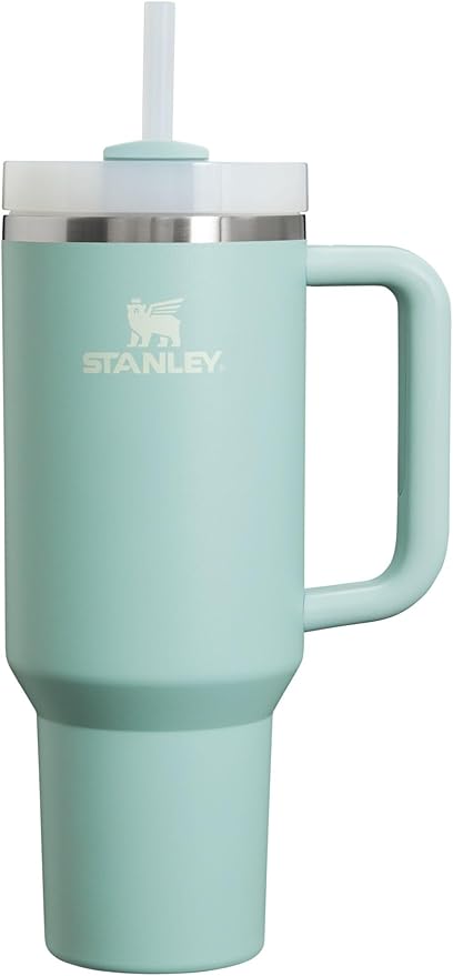 STANLEY Quencher H2.0 Flow State Tumbler, 40 oz, Seafoam | Handle and Straw | 3-Position Lid | Cup Holder Compatible for Travel | Insulated Stainless Steel Cup | BPA-Free by Unknown