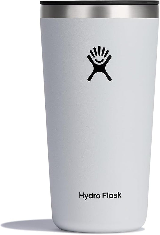Hydro Flask All Around Tumbler Press-in Lid, Insulated Travel Mug, Stainless Steel Coffee Cup 20 Oz White by Unknown