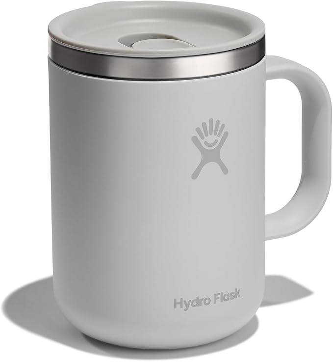 Hydro Flask Coffee Mug – Insulated Stainless Steel, Non Spill, Leak Resistant Travel Mug 24 Oz Birch Gray - Image 2