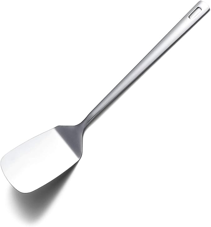 Stainless Steel Spatulas, Berglander Solid Turner,Barbecue Metal Spatulas Turner For Cooking, Kitchen Spatula For Nonstick Cookware, Dishwasher Safe, Easy to Clean by Berglander