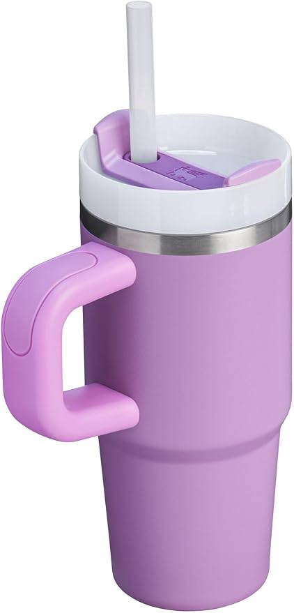 STANLEY Quencher H2.0 Flow State Tumbler, 14 oz, Lilac | Handle and Straw | 3-Position Lid | Cup Holder Compatible for Travel | Insulated Stainless Steel Cup | BPA-Free - Image 3