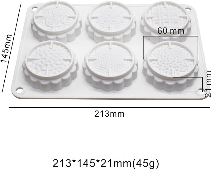 Silicone Mold for Cake DIY Baking Chocolate Eco-Friendly Cake Mold Candy Chocolate Cake Mould Baking DIY Kitchen Accessiories (Mooncake M_8.52 X5.8 X0.84 inch) - Image 6