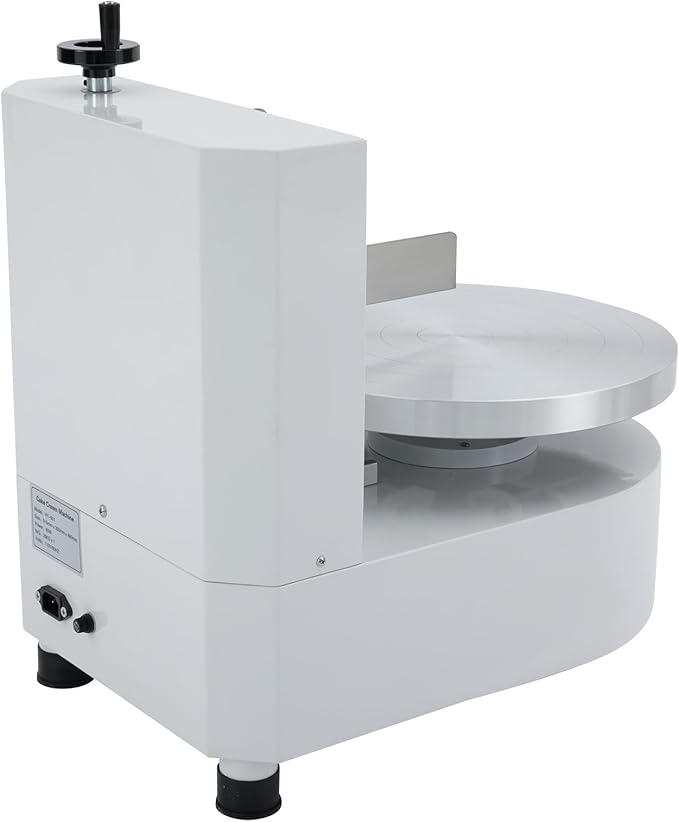 Cake Cream Spreading Coating Edge Smoothing Machine 110V 4-12Inch Cake Butter Cream Spreading Machine - Max Horizontal Scraper Height 4.72in
