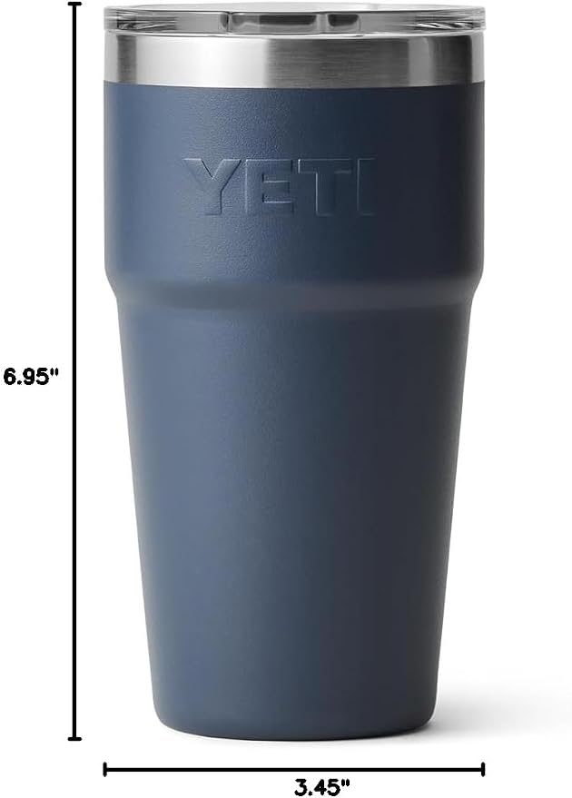 YETI Rambler 20 oz Stackable Tumbler, Stainless Steel, Vacuum Insulated with MagSlider Lid - Image 9