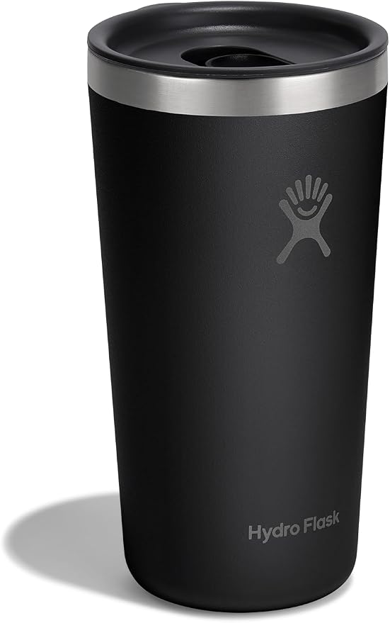 Hydro Flask All Around Tumbler Press-In Lid, Insulated Travel Mug, Stainless Steel Coffee Cup 20 Oz Tonal Black - Image 2