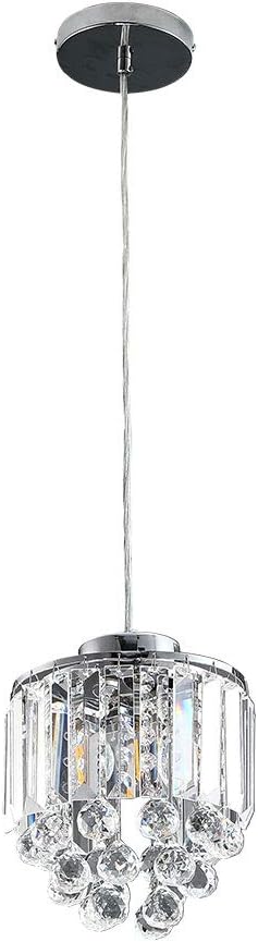 Set of 2 Polished Crystal Chandelier Pendant Light,Cord Adjustable Hanging Pendant Lamp, Modern Light Crystal Decorative Pendant Lighting Fixture for Kitchen Island Dining Room Cafe Shops Restaurants - Image 4