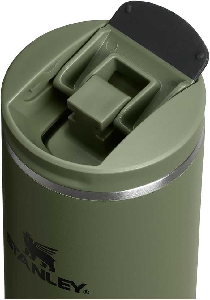STANLEY Transit FlipTop Mug | Leakproof Coffee Travel Cup | Vacuum Insulated Stainless Steel | Stays Hot or Cold for Hours | BPA-Free | 16 oz | Dried Pine - Image 2