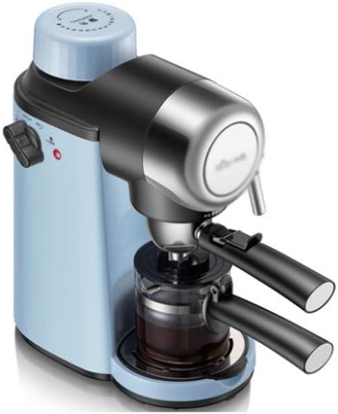 Espresso Coffee Machine Semi-automatic Maker Cappuccino Moka Bulid-in Milk Frother 220V 50HZ Steam by Unknown