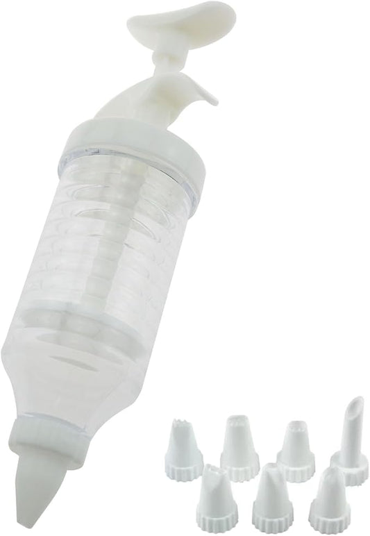 TAODAN 1 Set Cake Decorating Icing Tools Plastic Buttercream Piping Nozzle Baking Utensils Suitable for Making Biscuits Pies Brownies